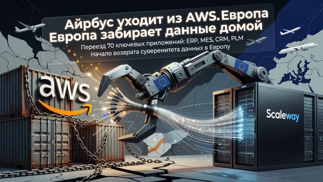 Airbus уходит из AWS. Европа забирает данные домой
